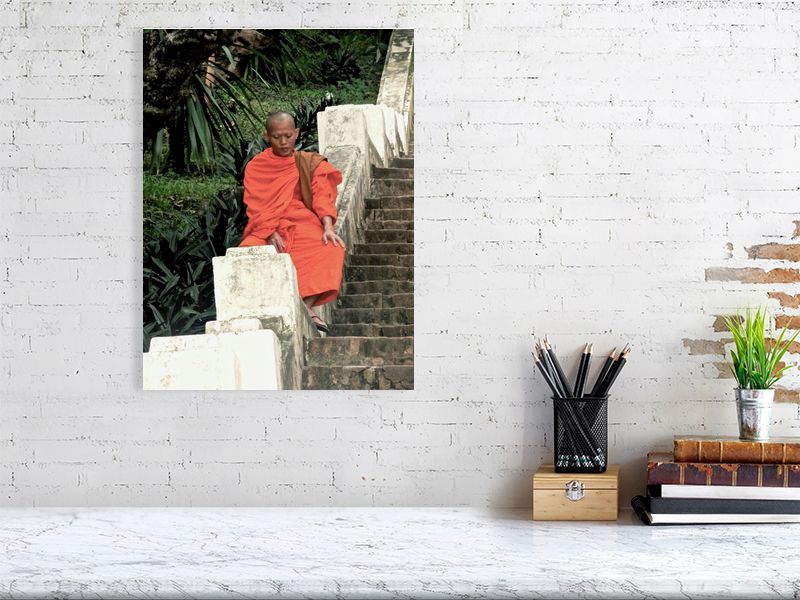 Sitting Monk, Lao - Worlds Abroad