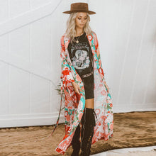Load image into Gallery viewer, Floral Kimono Beach Cover Up - Chancery Lane
