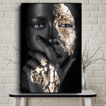 Load image into Gallery viewer, Black and Gold Woman - Worlds Abroad

