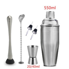 Load image into Gallery viewer, 6pcs/set Stainless Steel Liquor Cocktail Kit - Worlds Abroad

