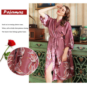 Satin Japanese Nightgown - Worlds Abroad