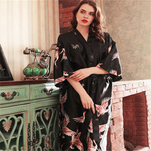 Satin Japanese Nightgown - Worlds Abroad