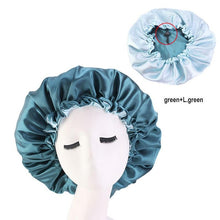 Load image into Gallery viewer, Satin Elastic Night Sleep Cap - Worlds Abroad

