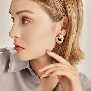 Elegant Gold Drop Earrings - Worlds Abroad