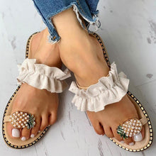 Load image into Gallery viewer, Caribbean Ruffles &amp; Pineapple Toe Ring - Worlds Abroad
