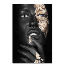 Load image into Gallery viewer, Black and Gold Woman - Worlds Abroad

