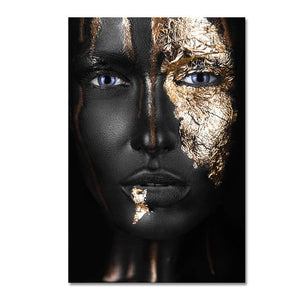 Black and Gold Woman - Worlds Abroad
