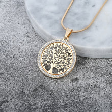 Load image into Gallery viewer, The Tree of Life Crystal Round Pendant - Worlds Abroad
