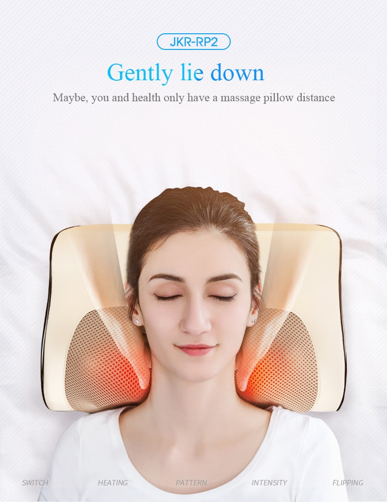 Heated Whole Body Electric Shiatsu Massage Pillow - Worlds Abroad